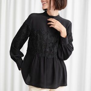 & Other Stories Romantic Lace Blouse